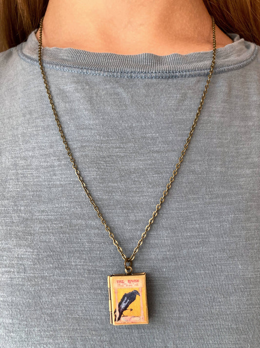 Book Locket The Raven: Bronze
