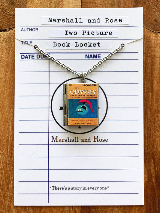 Book Locket The Odyssey: Stainless Steel
