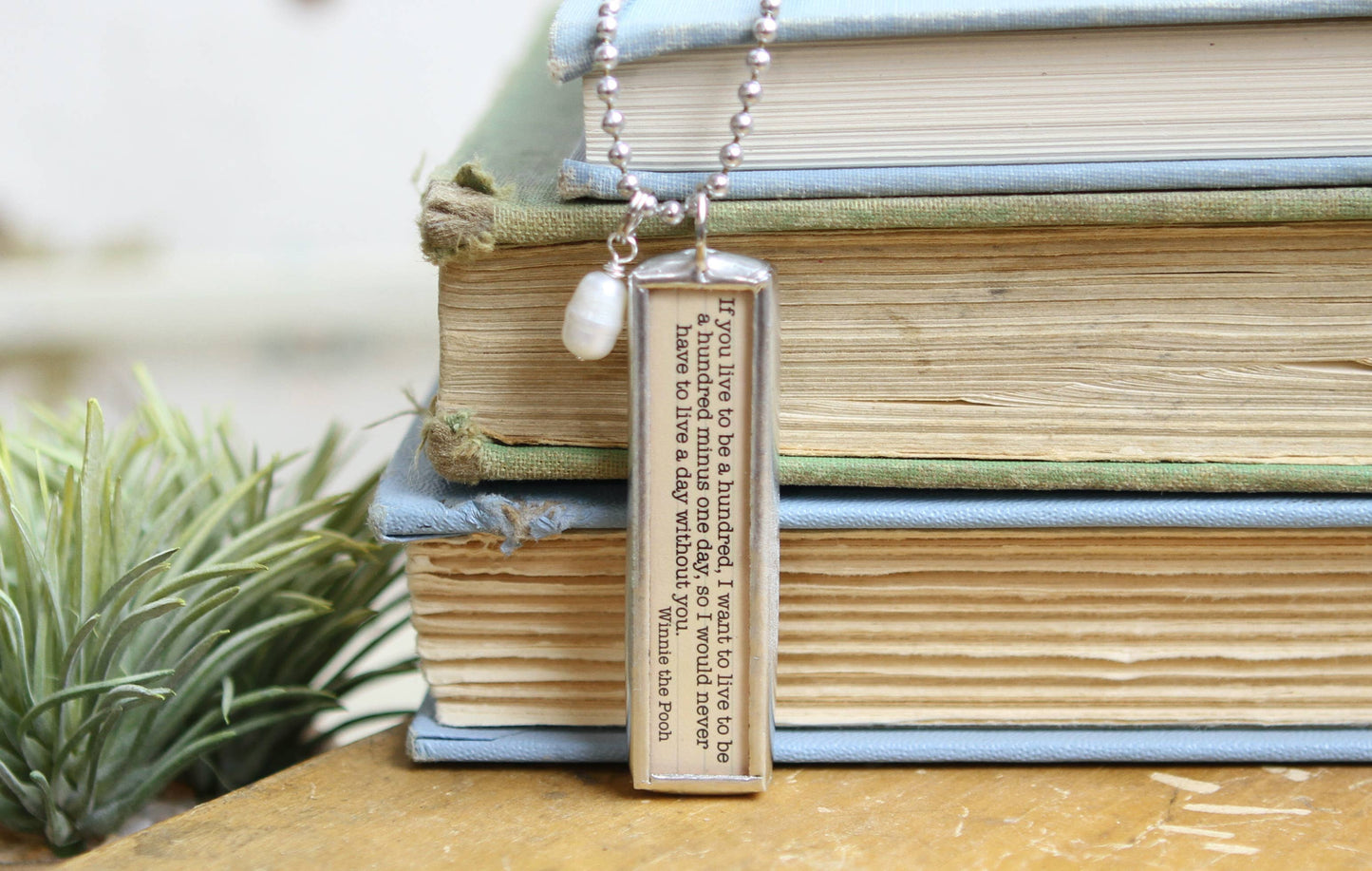 Winnie The Pooh Live To Hundred Literary Book Charm