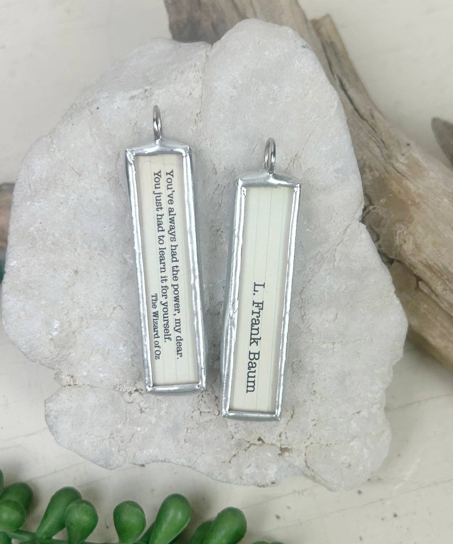 Wizard of Oz Frank Baum Literary Book Charm