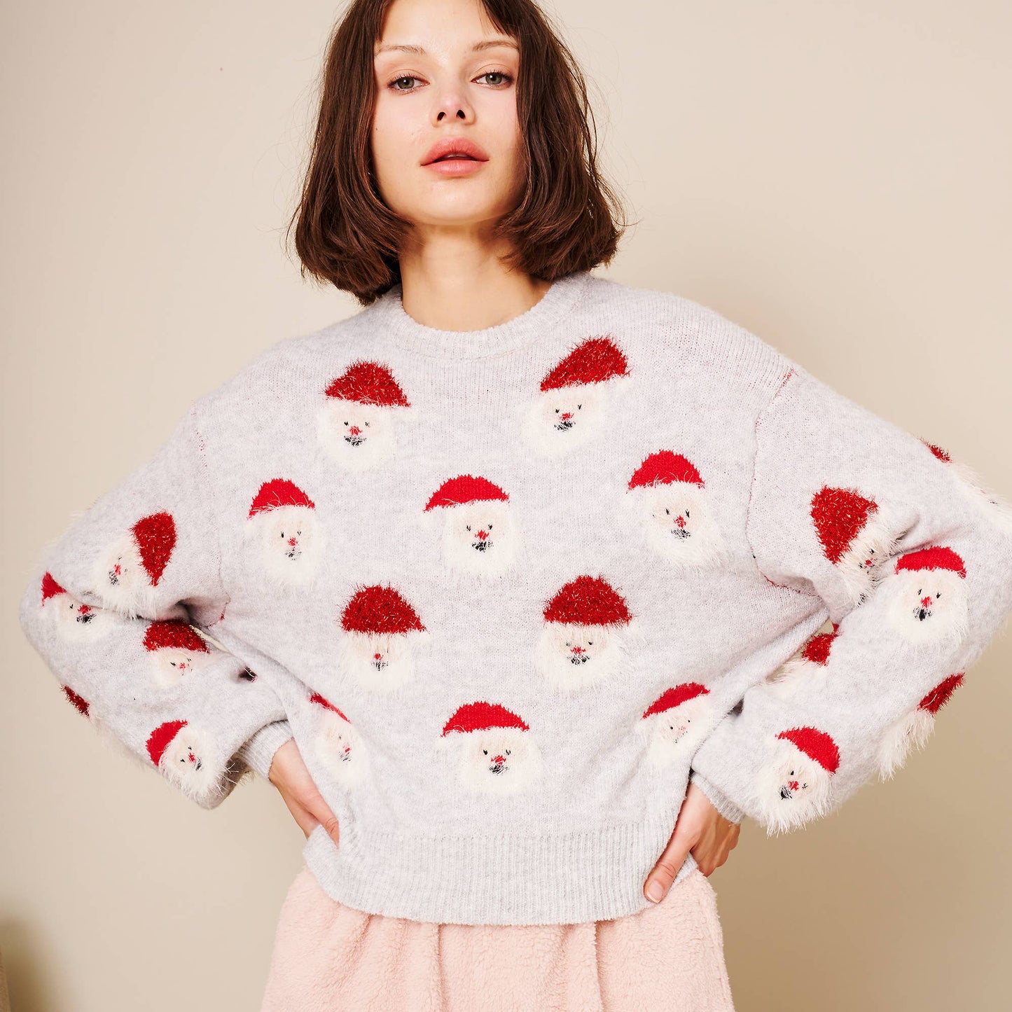 Christmas Santa Sweater: GREEN