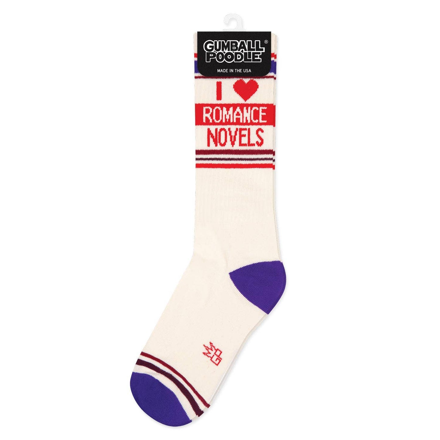 I β€οΈ Romance Novels Gym Crew Socks