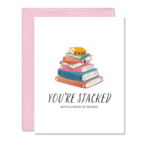 Witty Bookish, Bookworm, Reader Friendship Greeting Card