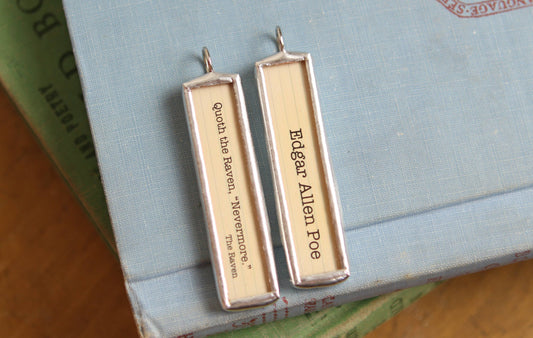 The Raven Edgar Allen Poe Literary Book Charm