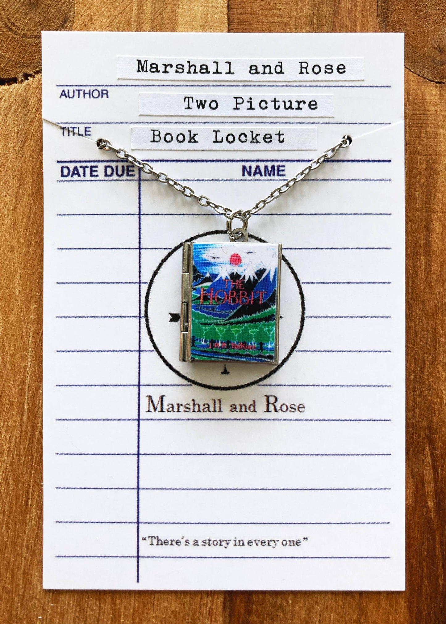 Book Locket The Hobbit: Stainless Steel