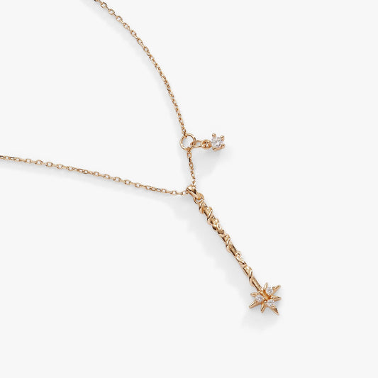 Harry Potter™ Hermione Wand Necklace: 14kt Gold Over Sterling Silver