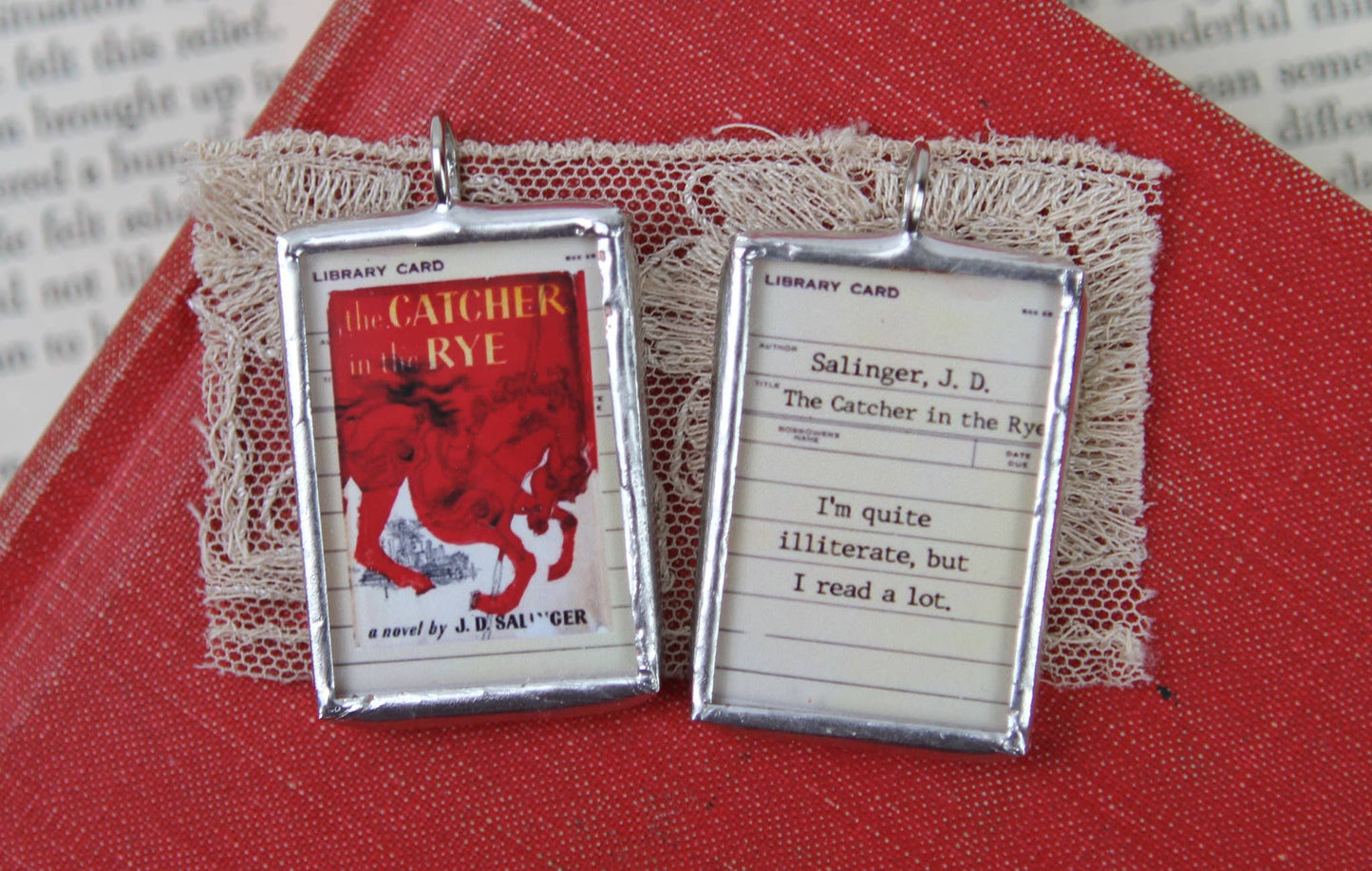 The Catcher in the Rye Vintage Book Cover Charm