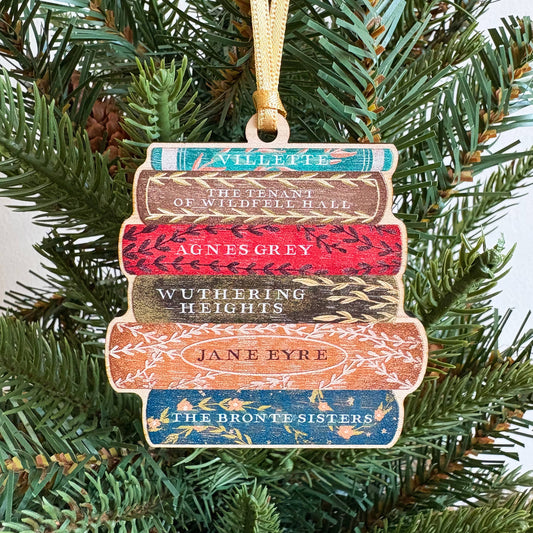 Bronte Sisters Book Stack Decoration