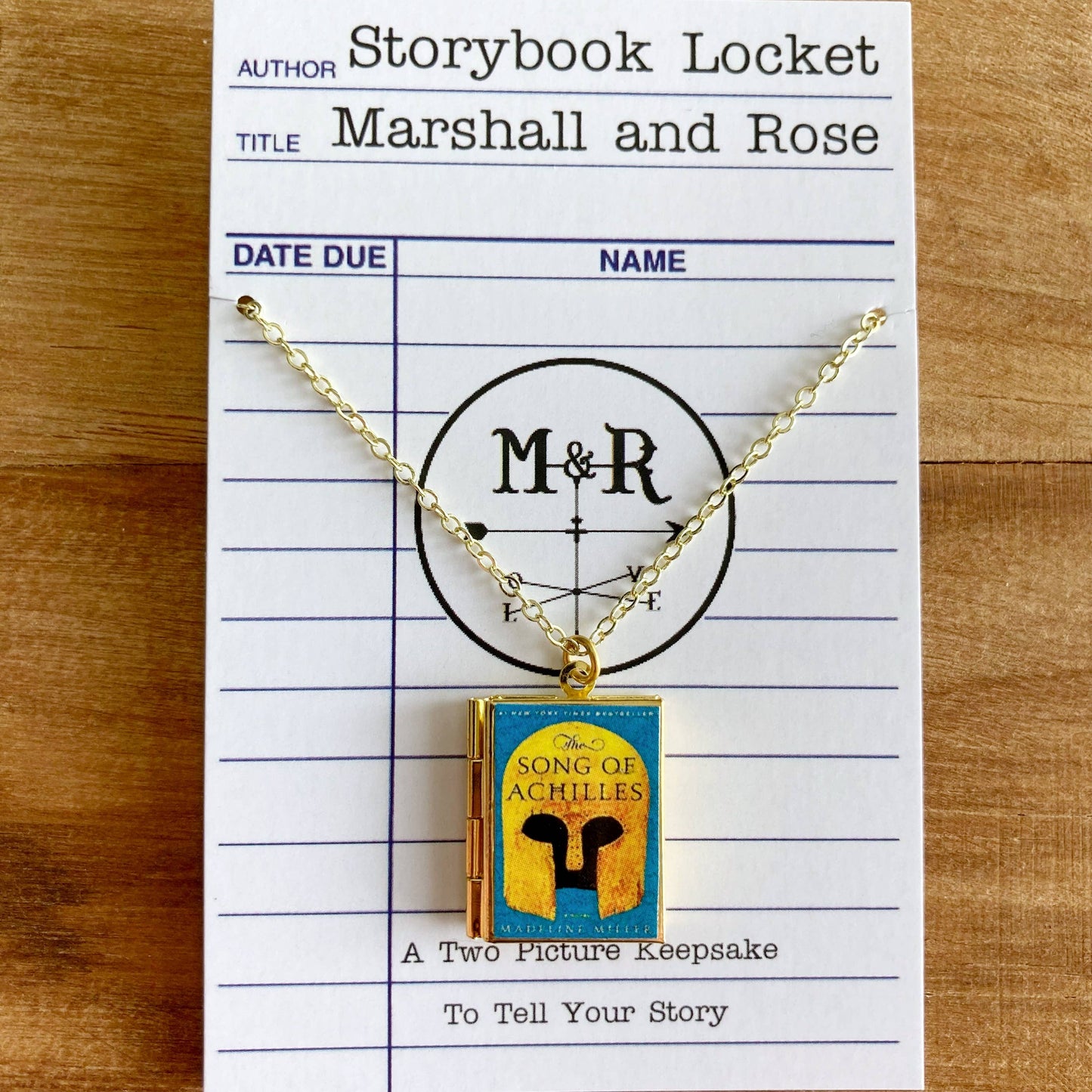 Book Locket The Song of Achilles: Brass