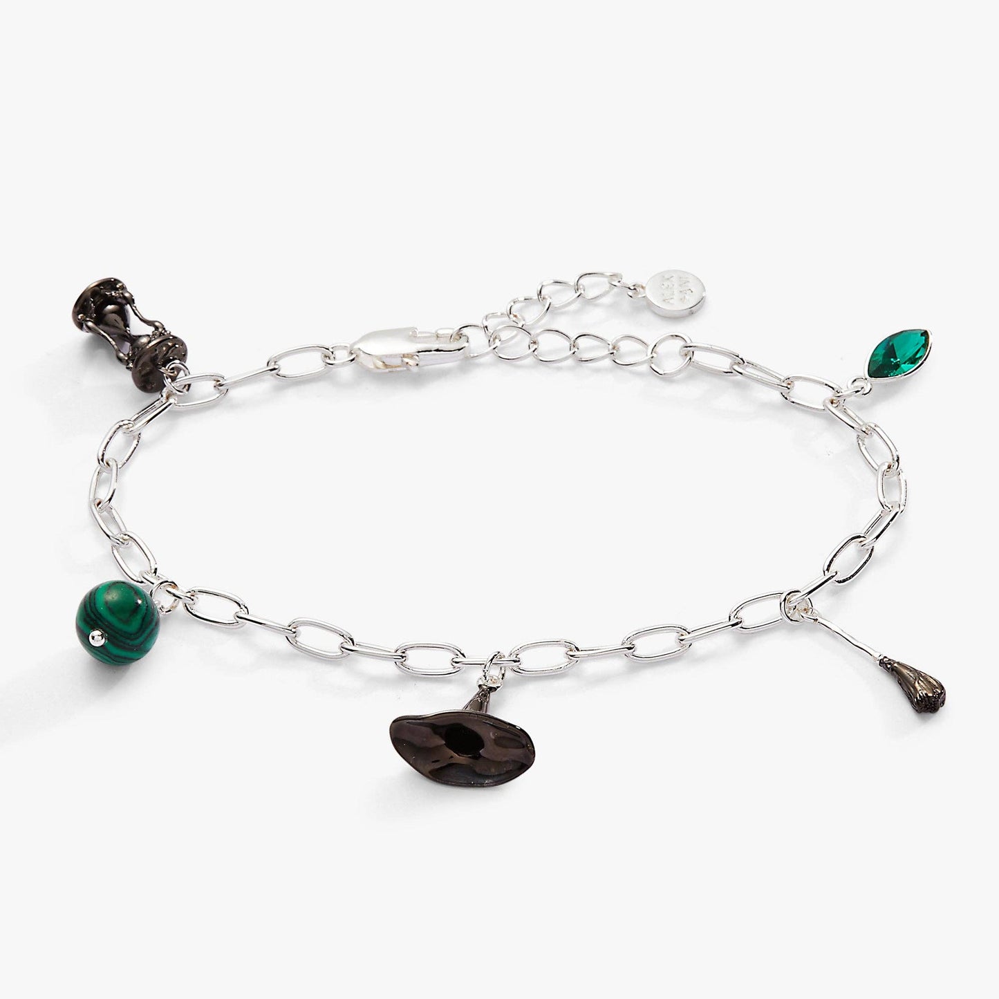 Wizard of Oz™ Wicked Witch Charm Bracelet: Silver