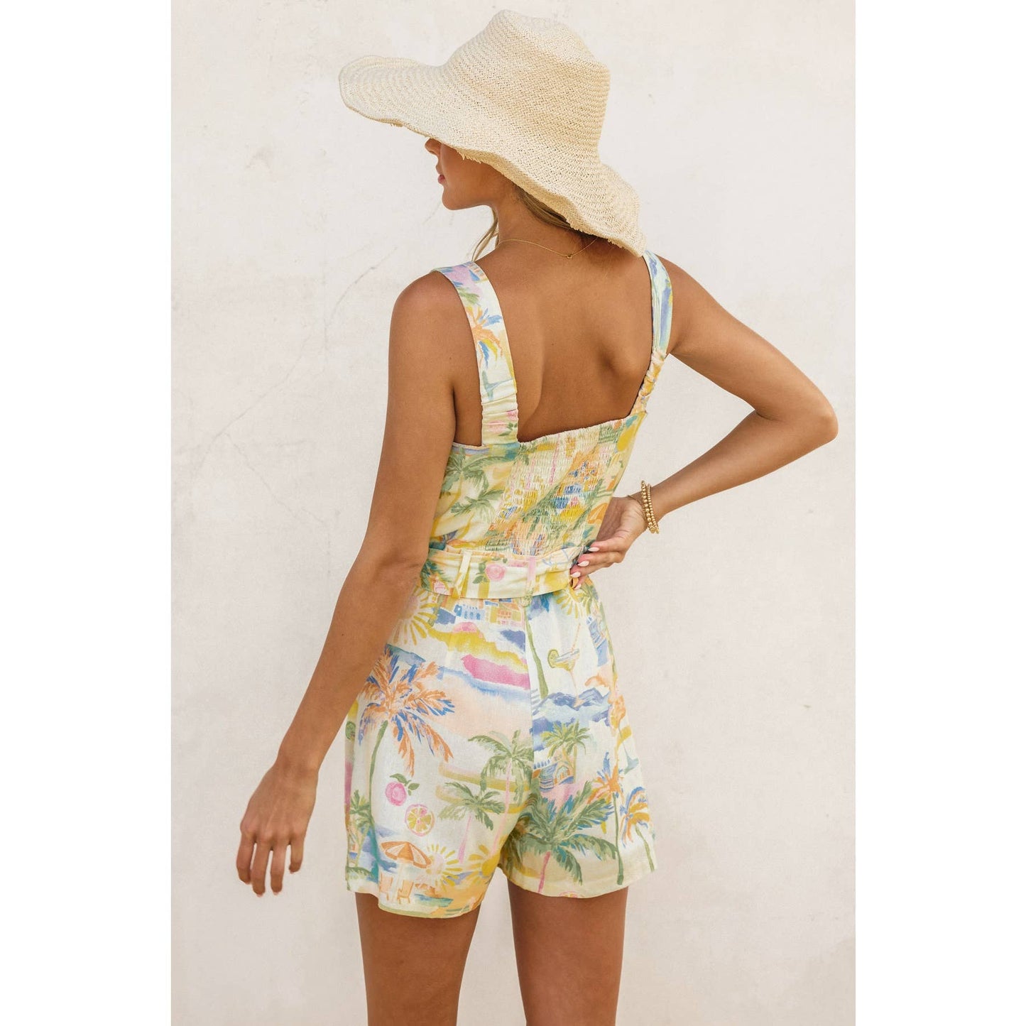 Summer Somewhere Button Down Romper