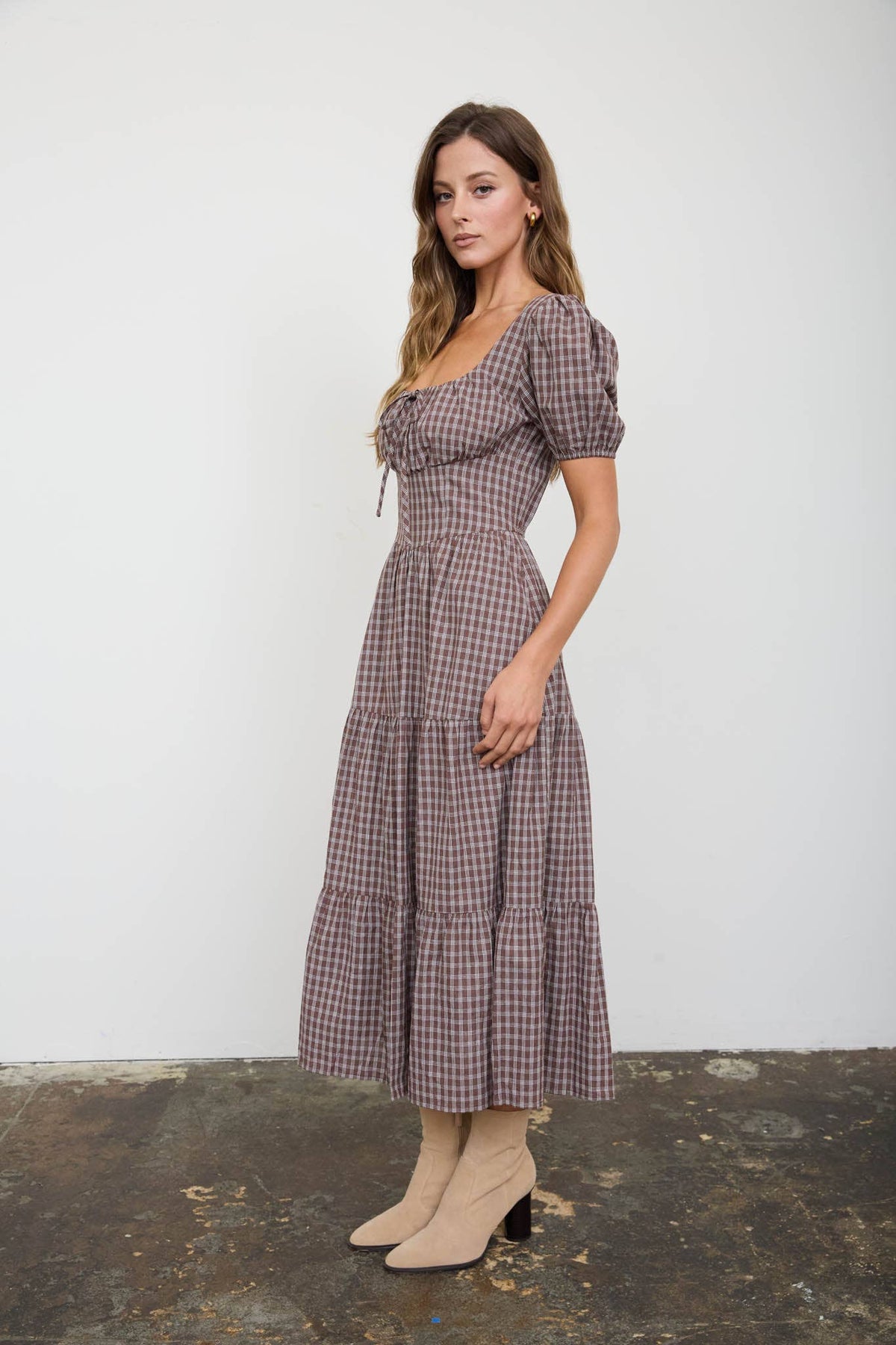 PLAID CORSET DRESS