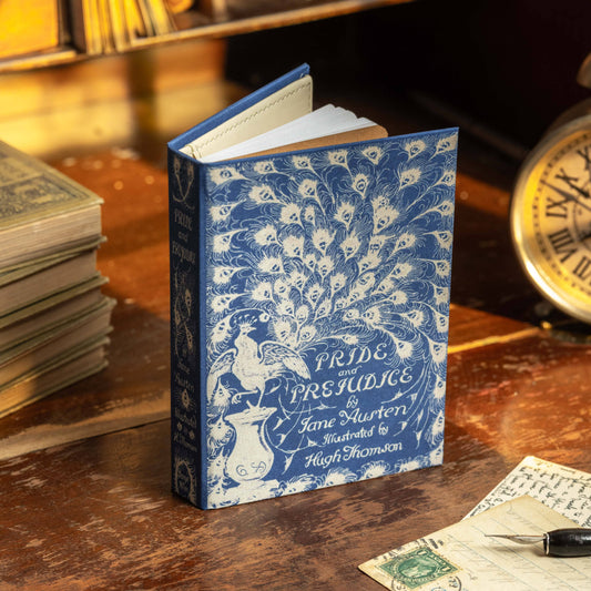 'Pride & Prejudice' (Peacock Edition) by Jane Austen 1813 Passport/Notebook Wallet