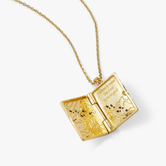 Harry Potter™ Mischief Managed Locket Necklace: Gold