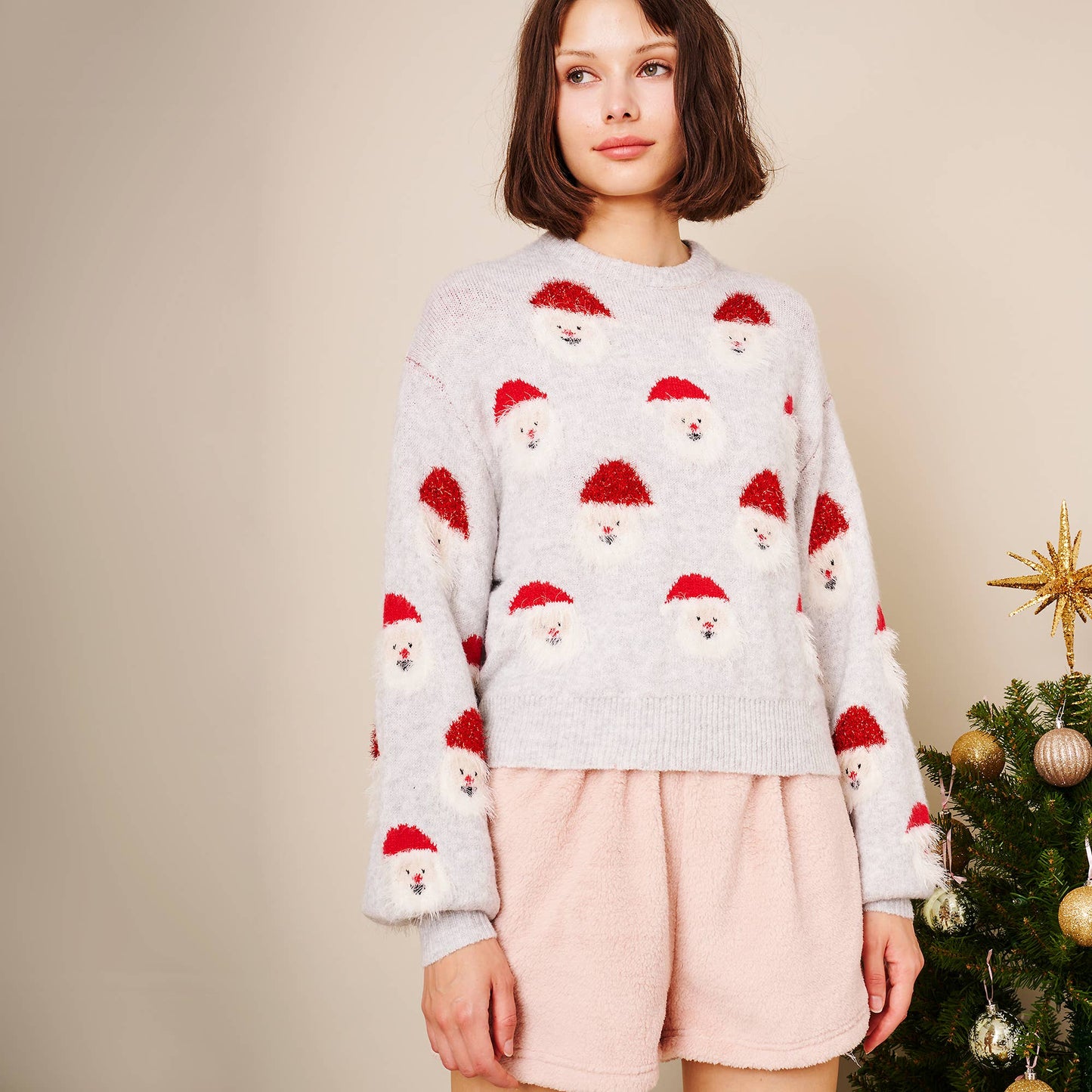 Christmas Santa Sweater: GREEN