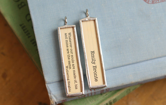 Wuthering Heights Emily Bronte Literary Book Charm