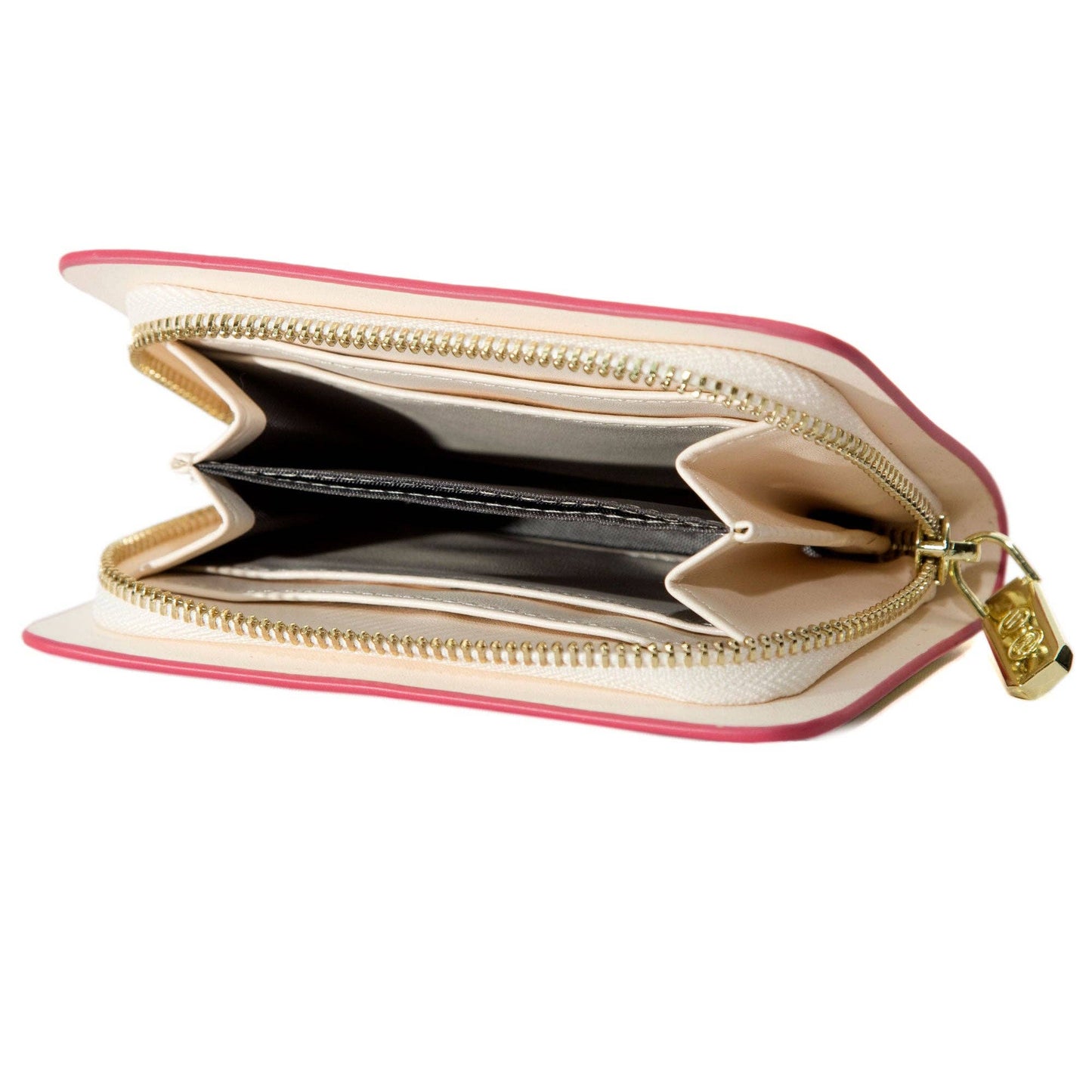 Emma Red Book Zip Around Wallet