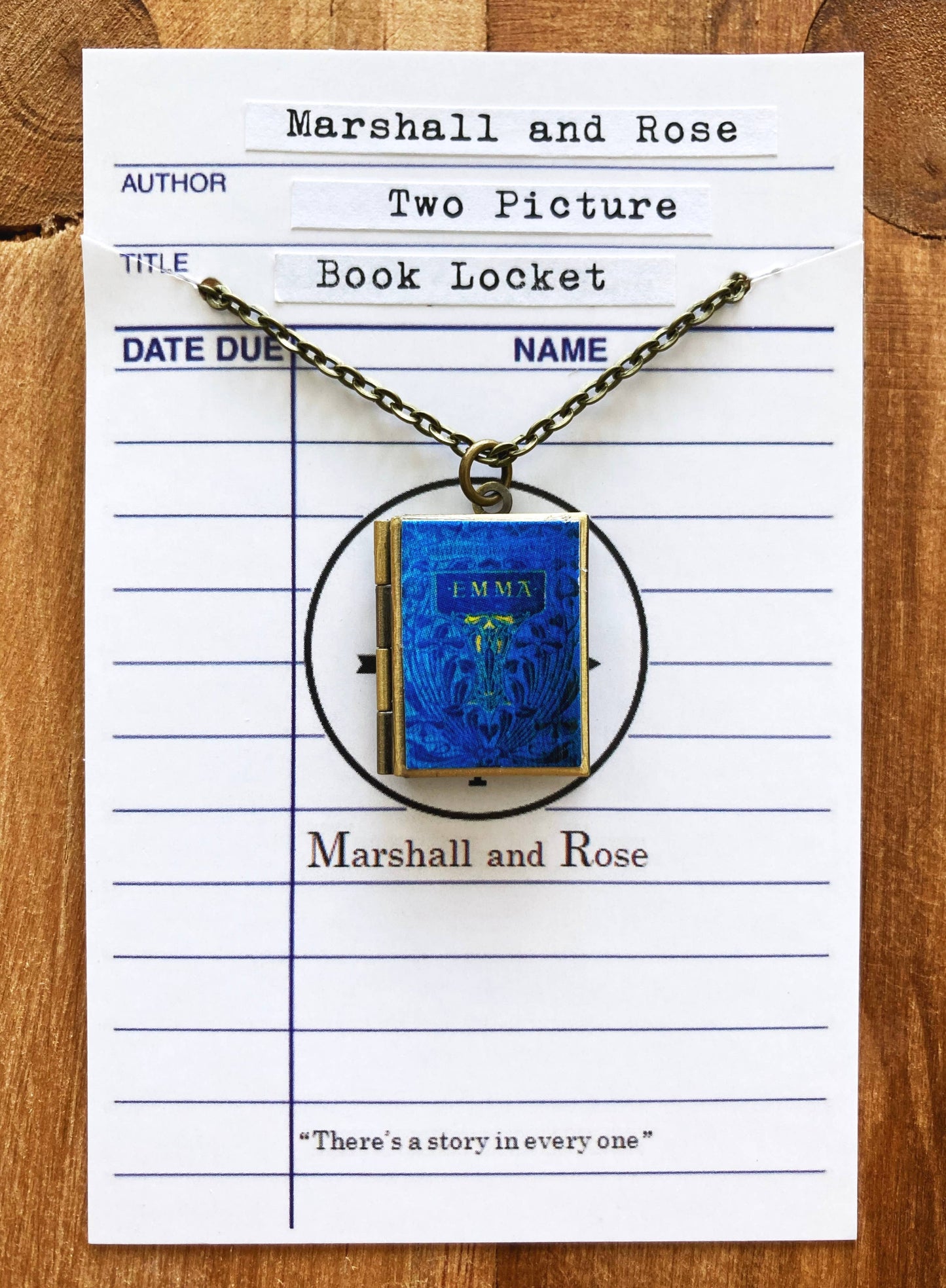 Book Locket Emma: Bronze