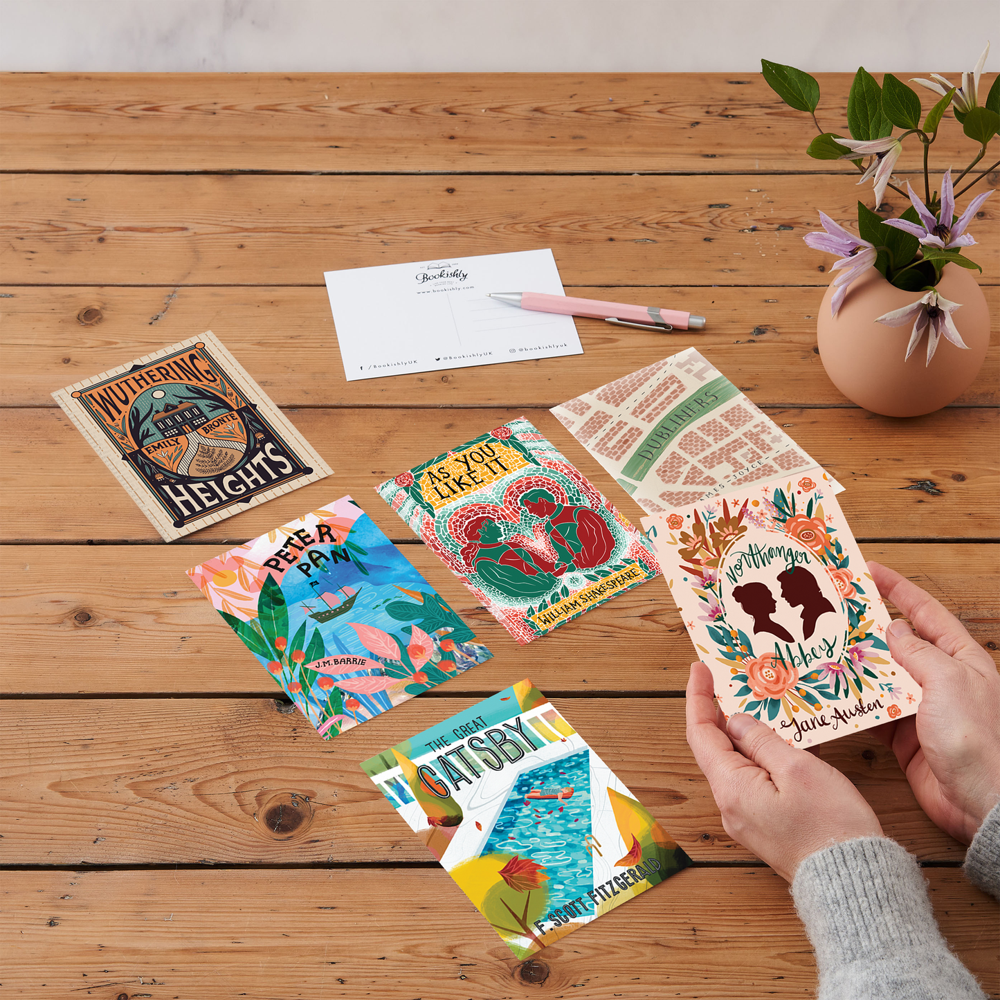 Set of Twelve Classic Book Cover Postcards