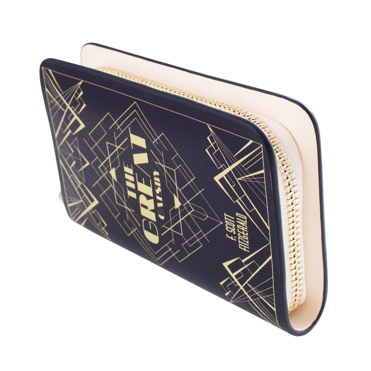 Gatsby Art Deco Black Book Wallet