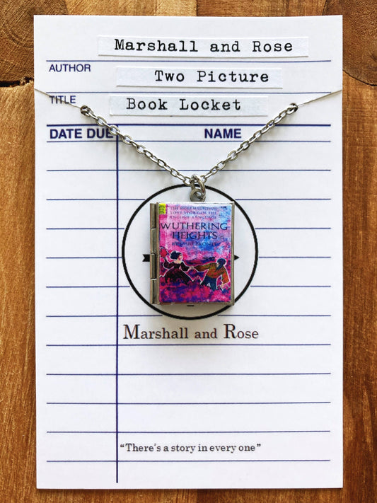 Book Locket Wuthering Heights: Stainless Steel