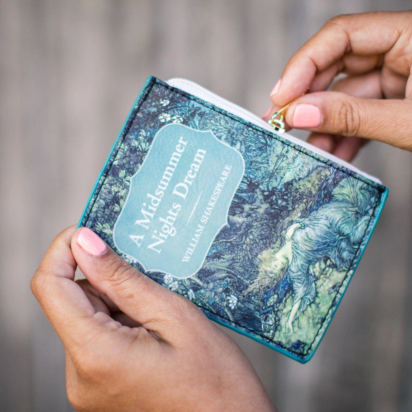 A Midsummer Nights Dream Green Book Coin Purse