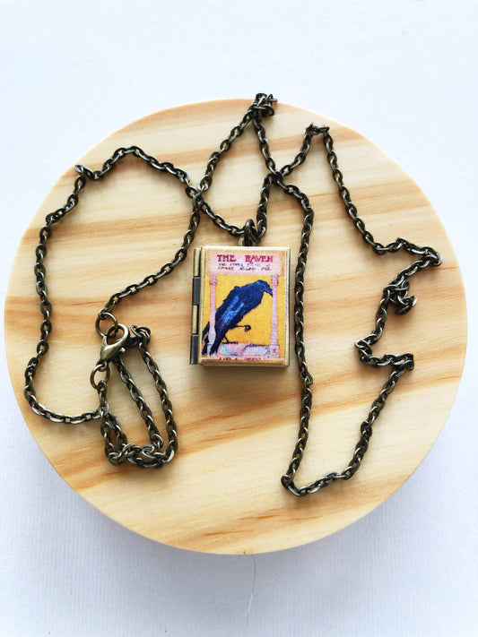 Book Locket The Raven: Bronze