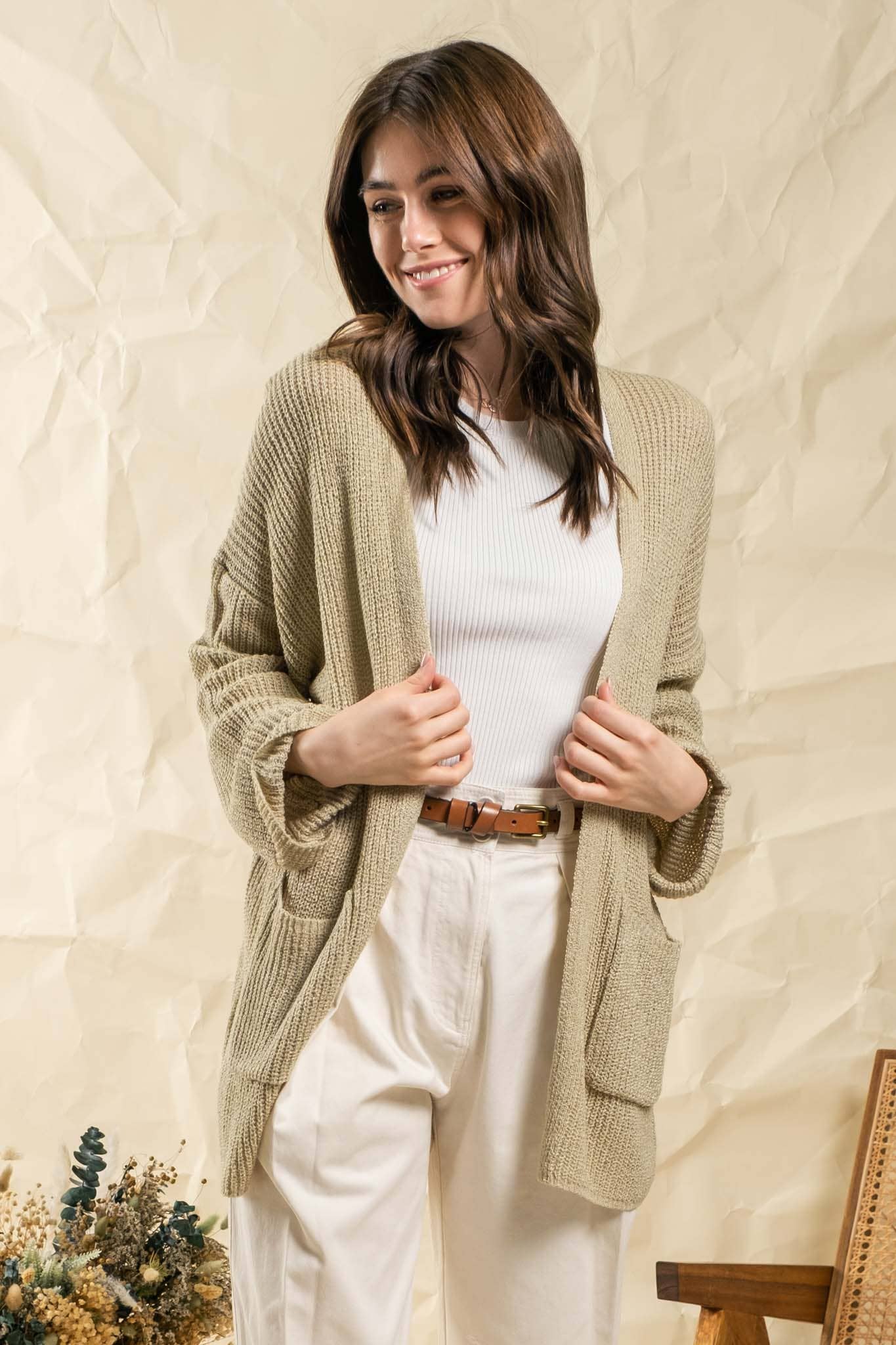Lightweight Woven Cardi