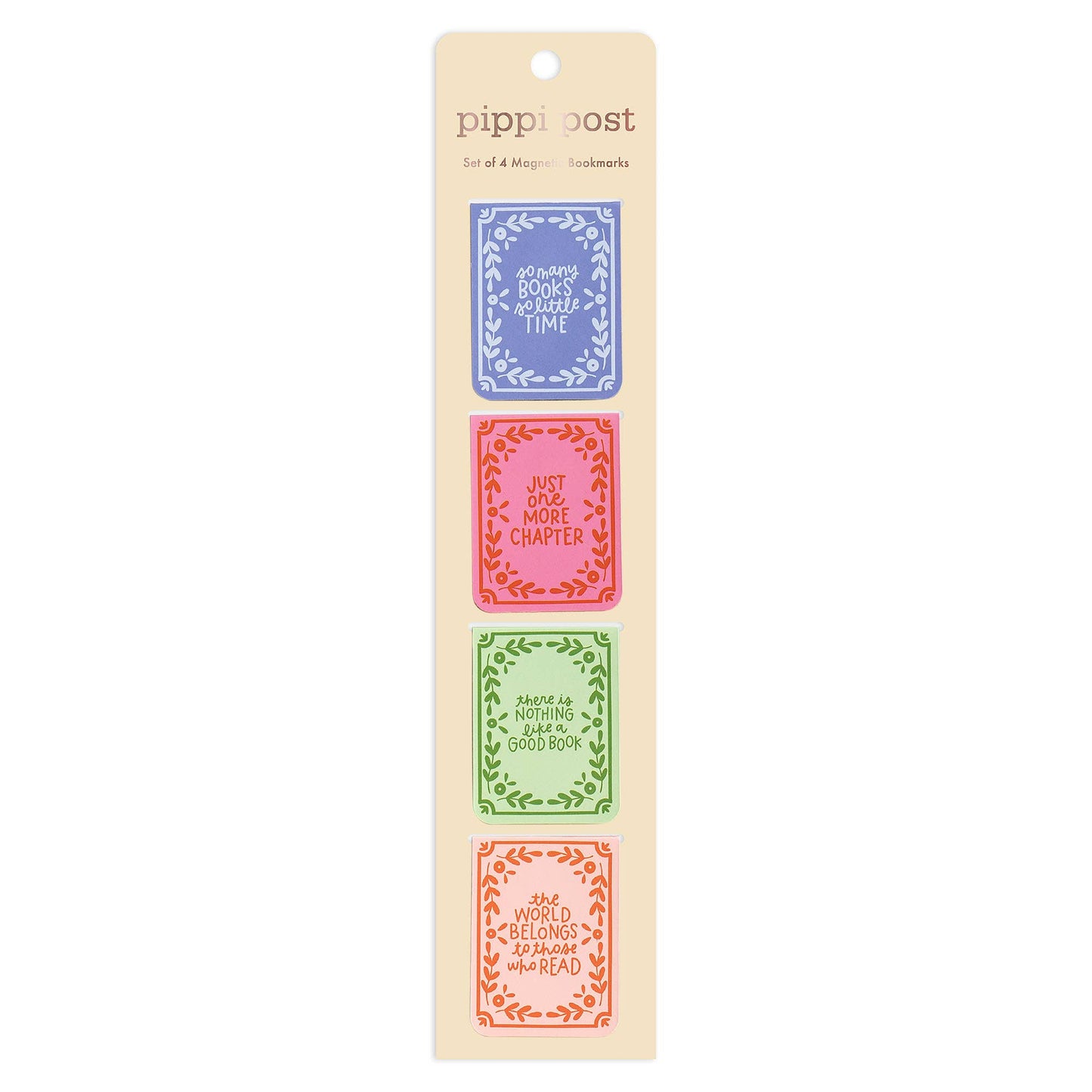 Book Lover Reading Quotes Magnetic Bookmarks Set of 4