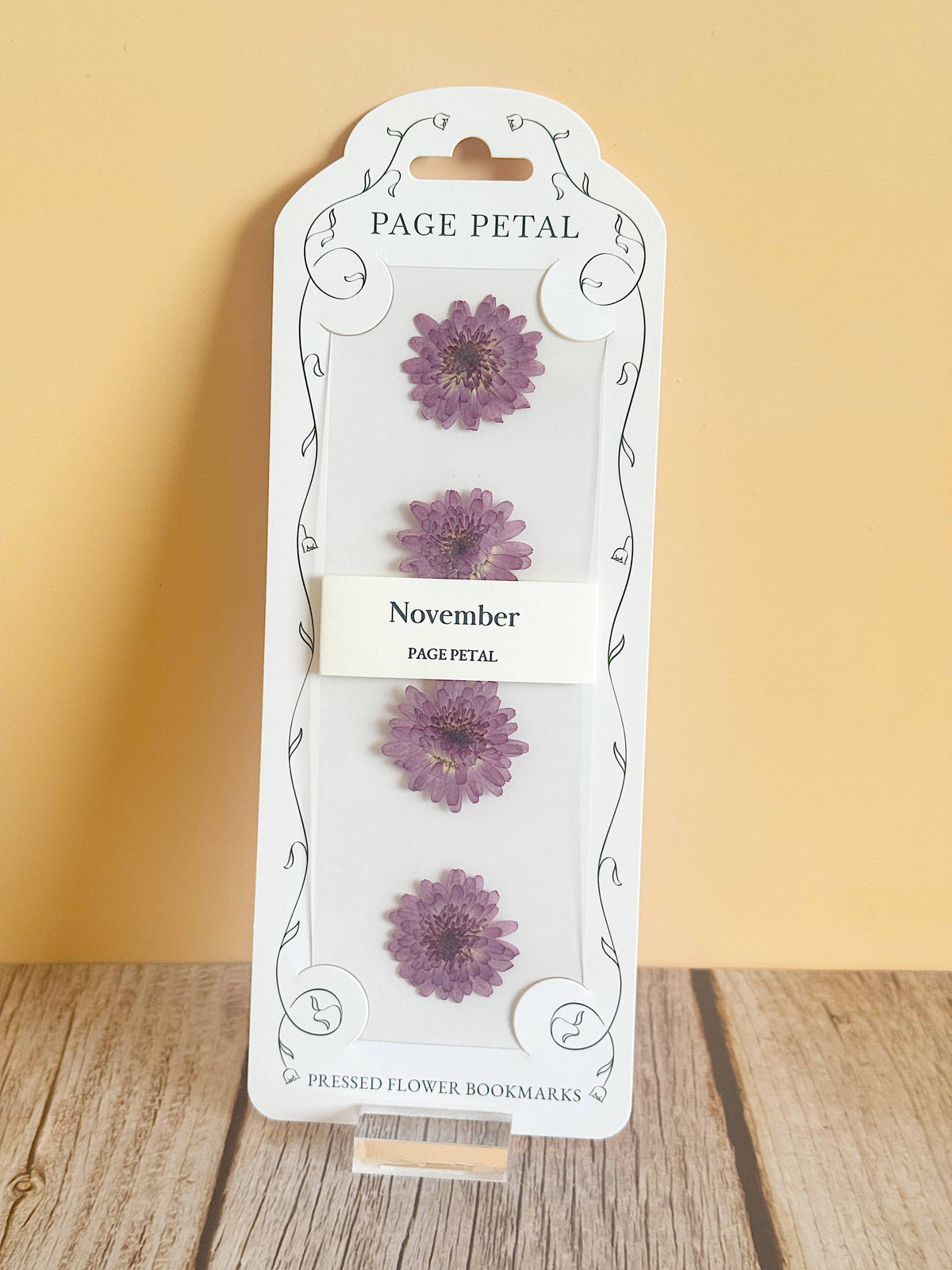 November Chrysanthemum Bookmark | Birth Month Gift