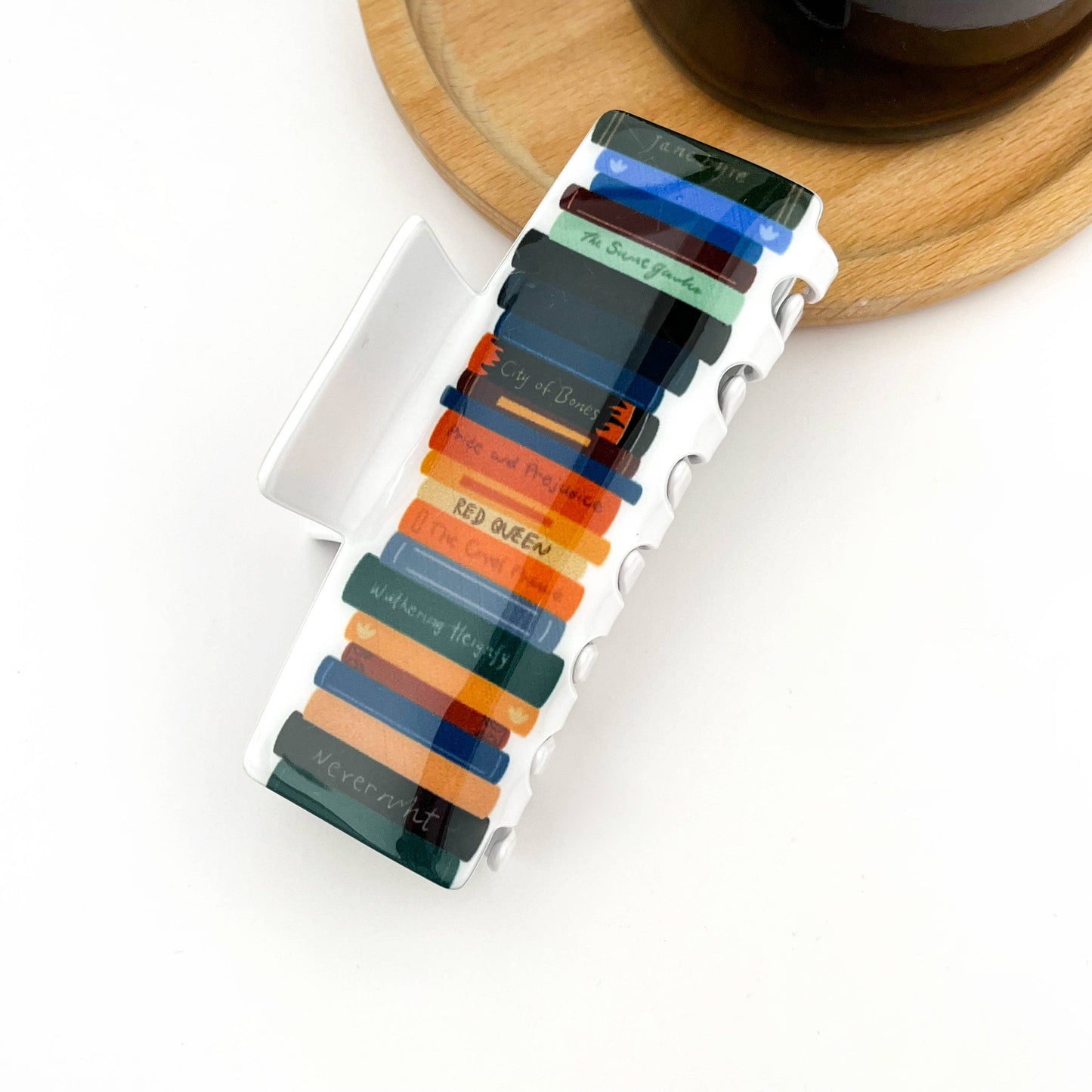 Colorful Book Hair Claw Clip, Library Souvenirs