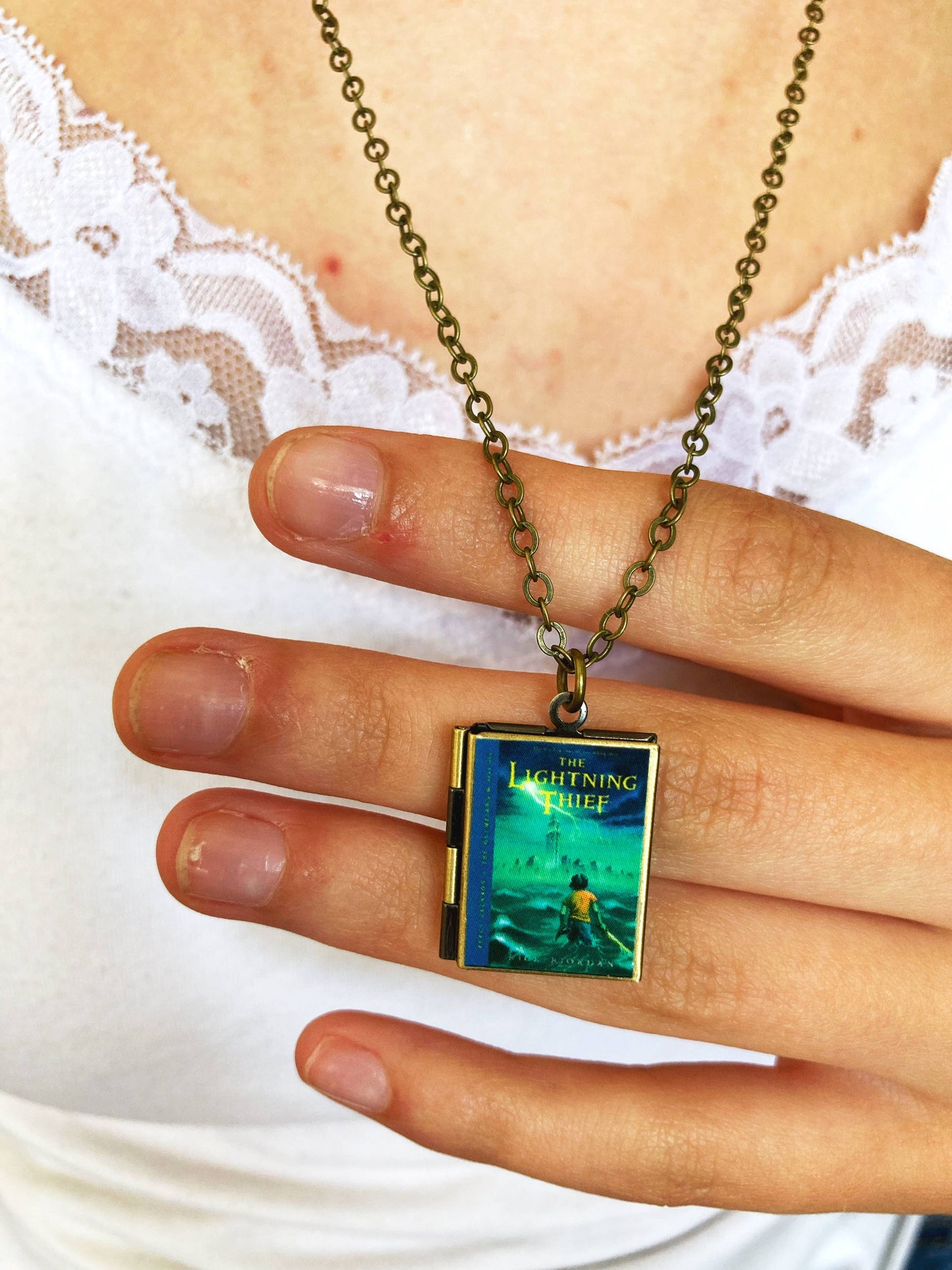 Book Locket Percy Jackson - The Lightning Thief