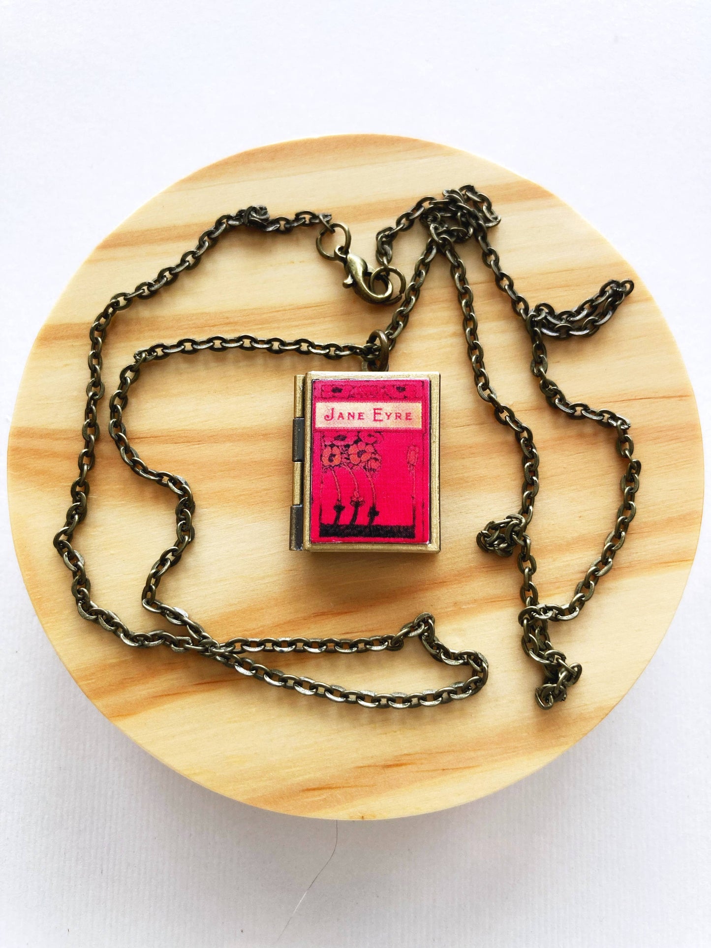 Book Locket Jane Eyre: Bronze