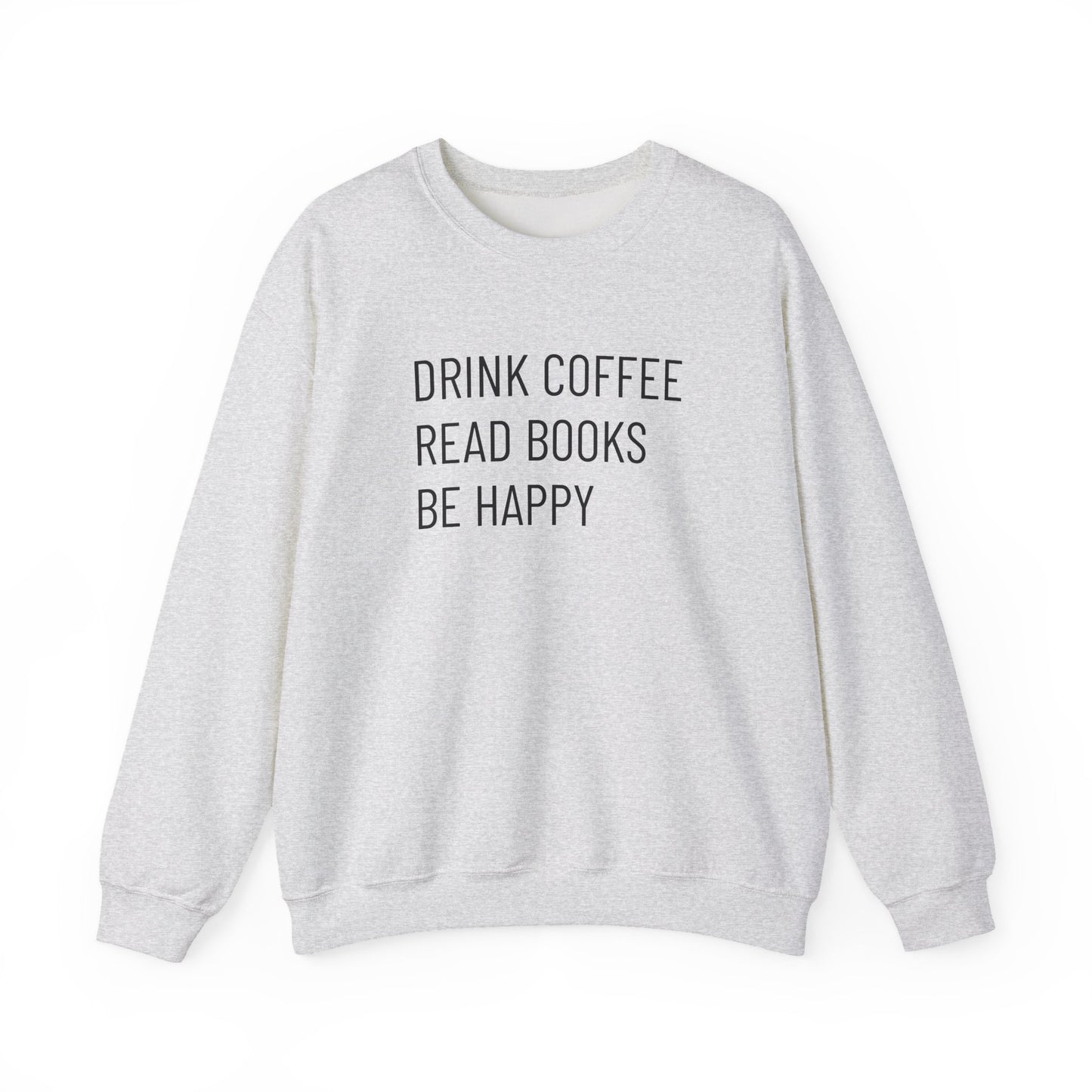 Coffee Books Happy - Unisex Heavy Blend™ Crewneck Sweatshirt