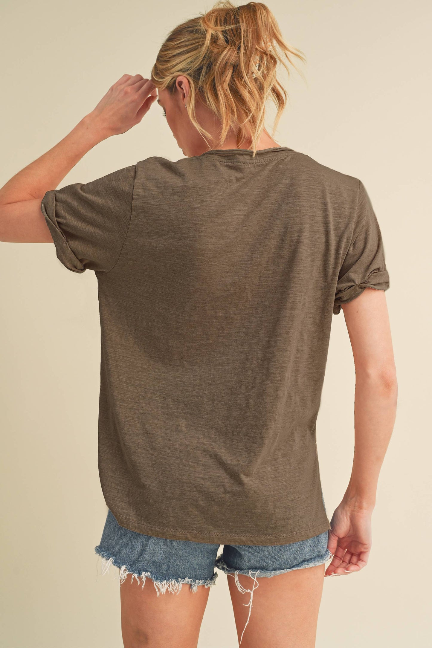 V-Neck Short Sleeve Top
