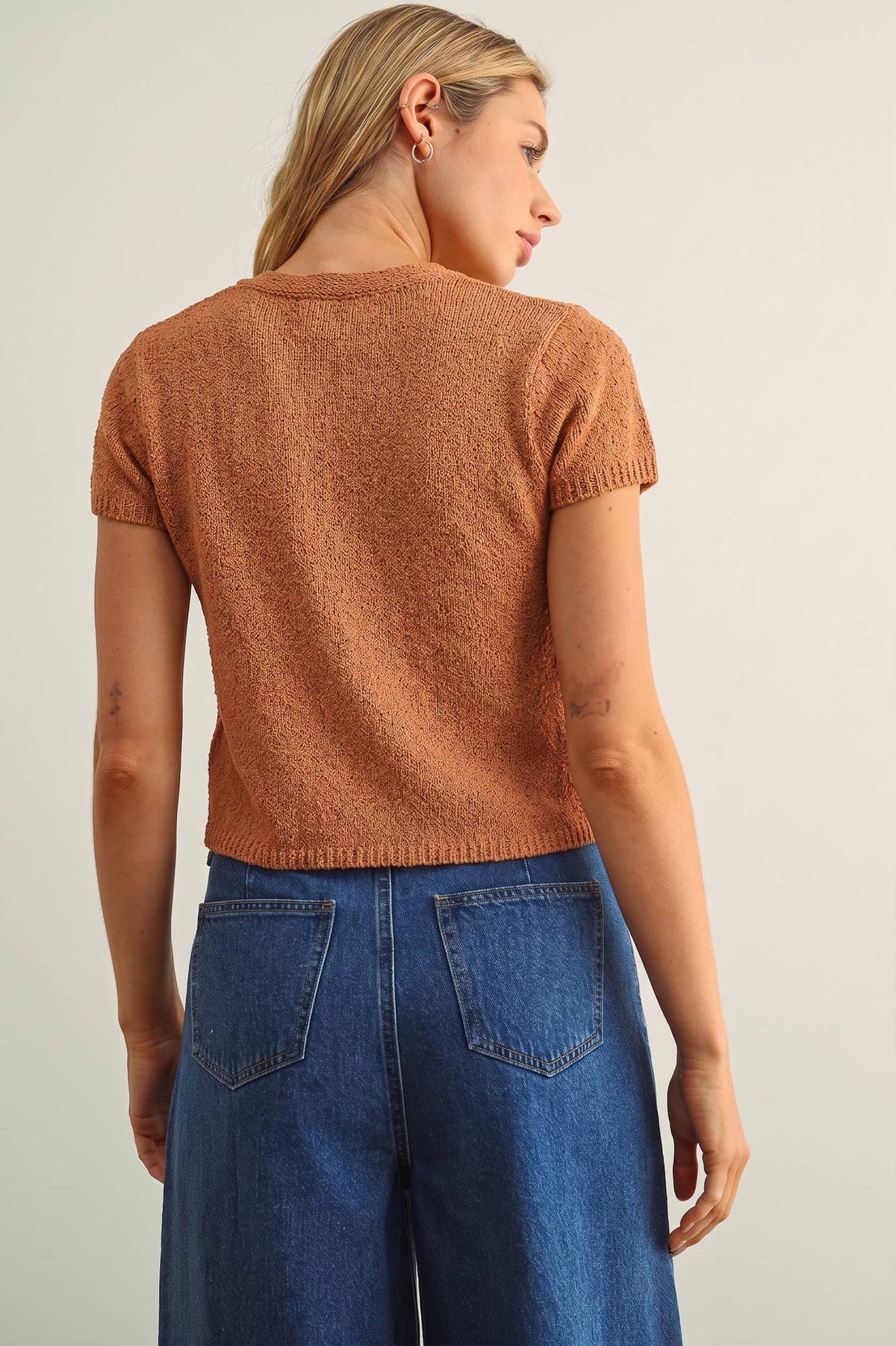 CAP SLEEVE BUTTON FRONT TOP