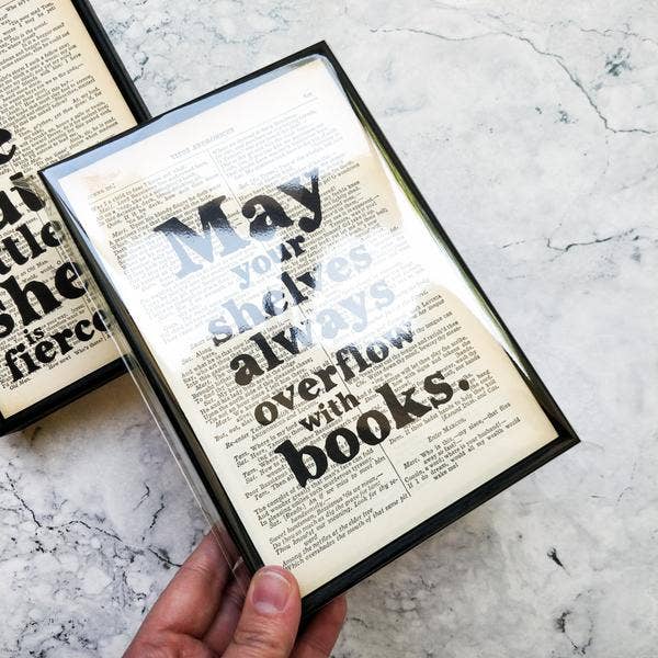 Pride and Prejudice Framed Reading Quote Print
