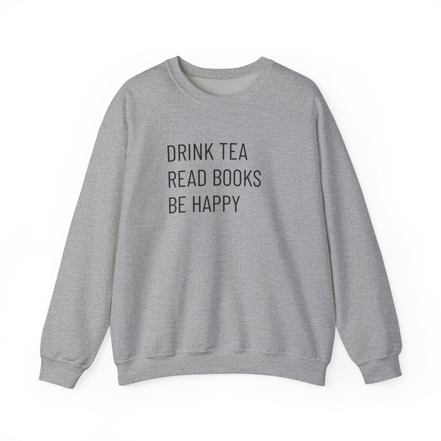 Tea Books Happy  Unisex Heavy Blend™ Crewneck Sweatshirt