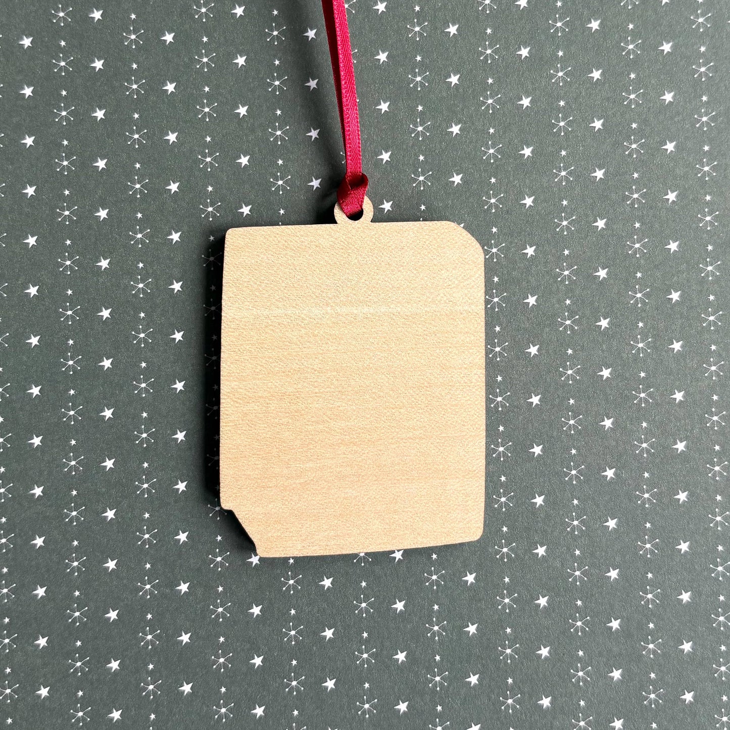 Little Women Book Quote Wooden Christmas Tree Decoration