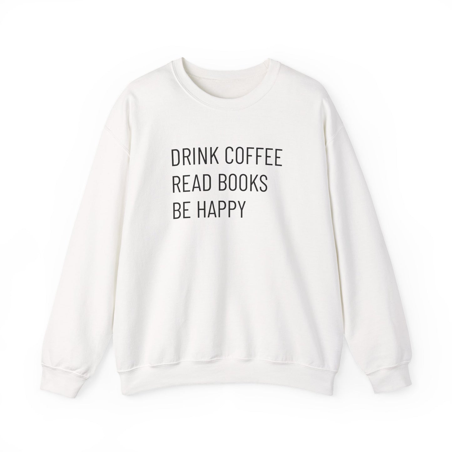 Coffee Books Happy - Unisex Heavy Blend™ Crewneck Sweatshirt