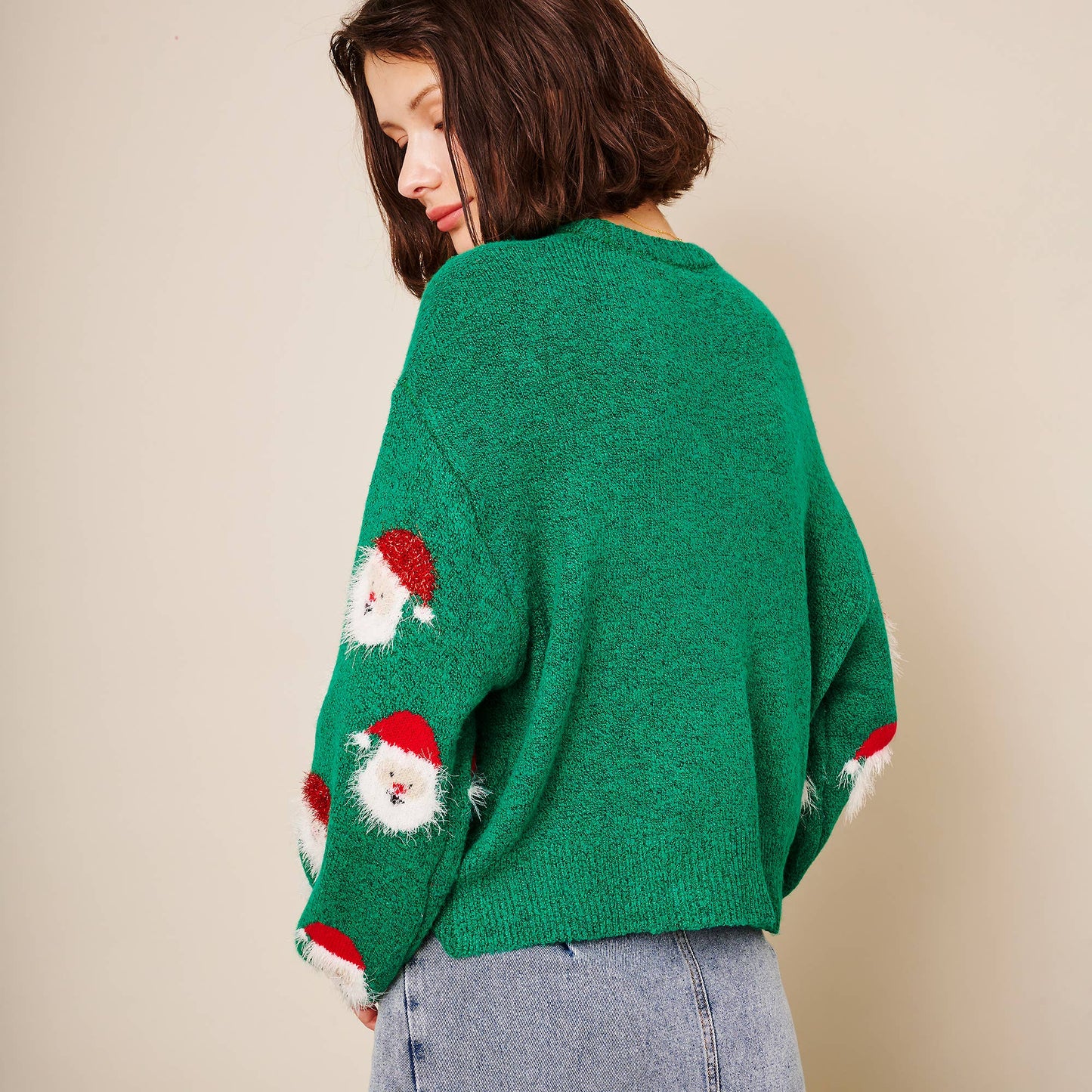 Christmas Santa Sweater: GREEN