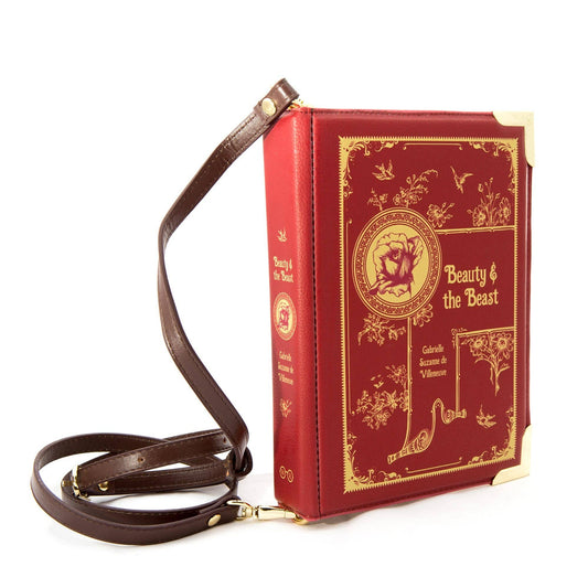 The Beauty and The Beast Book Crossbody Vegan Handbag: Large