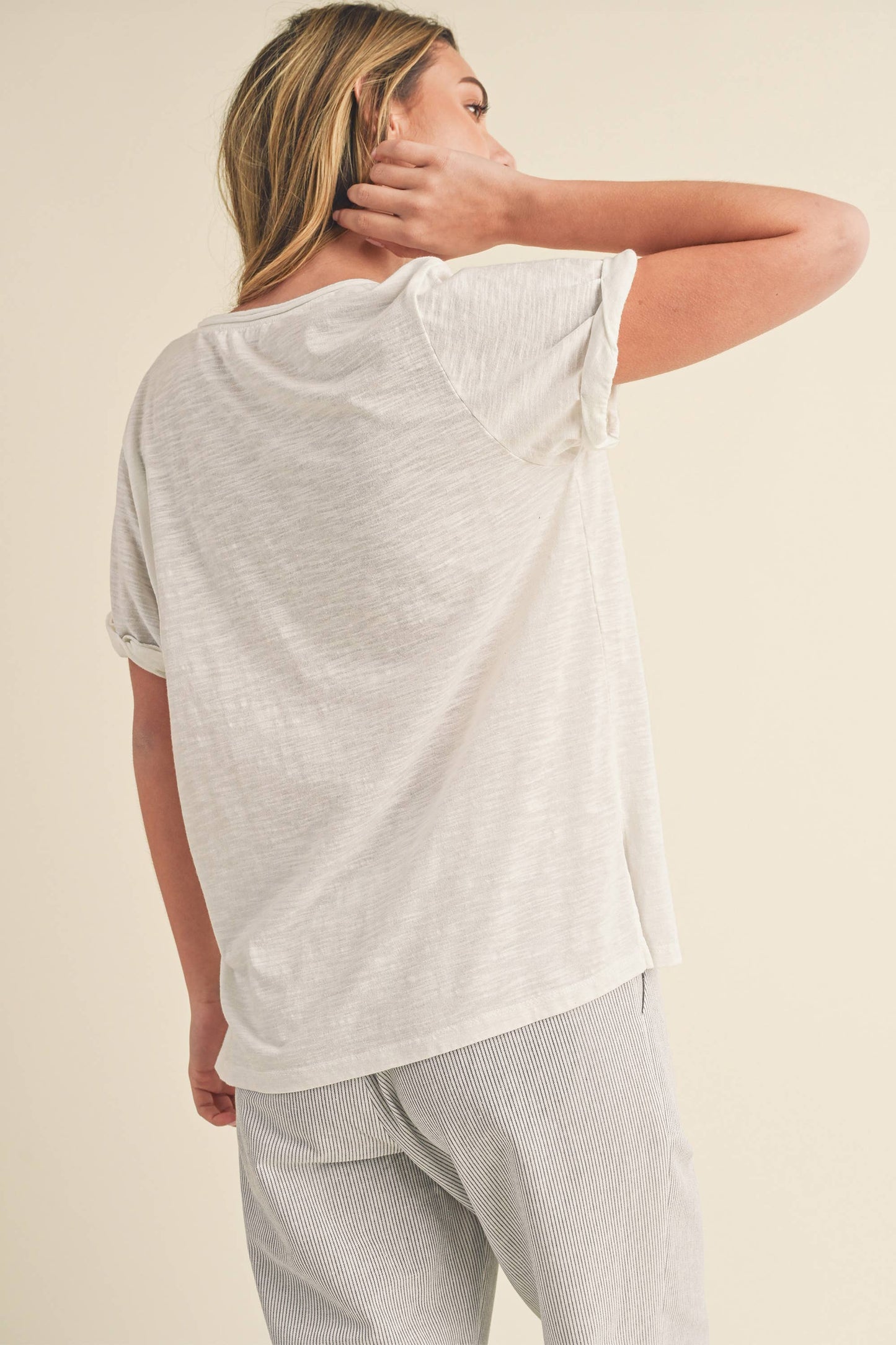 V-Neck Short Sleeve Top