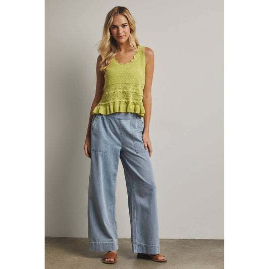 TEXTURED SWEATER TANK TOP