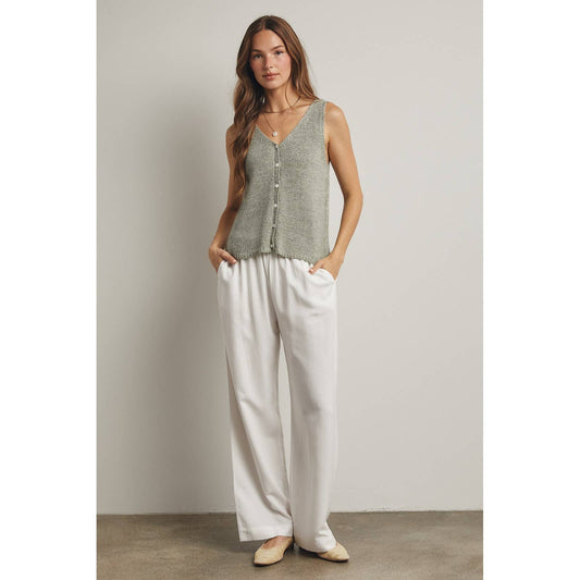 LIGHTWEIGHT BUTTON-UP SWEATER VEST