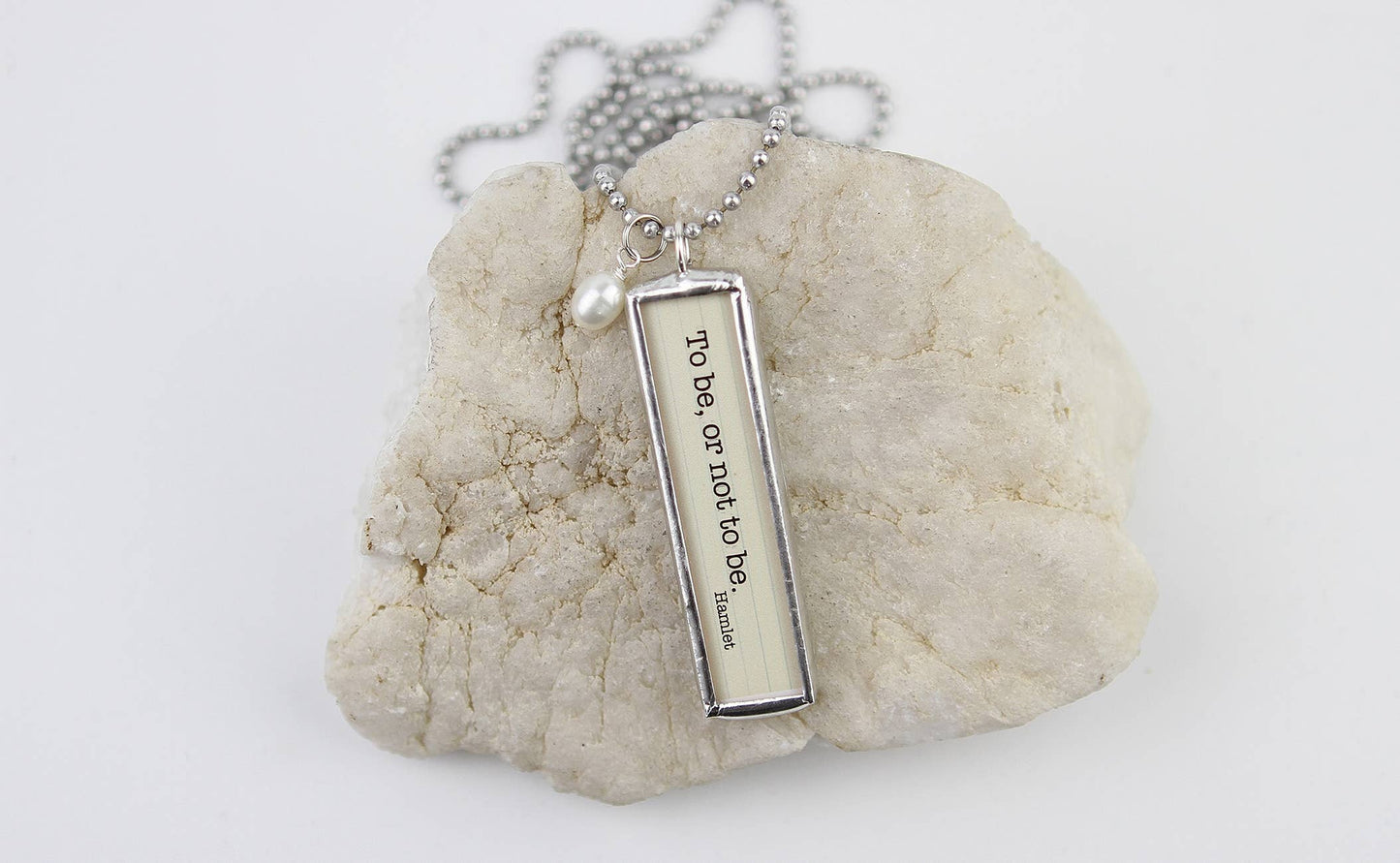 To Be Or Not To Be Hamlet Theatre Charm Necklace