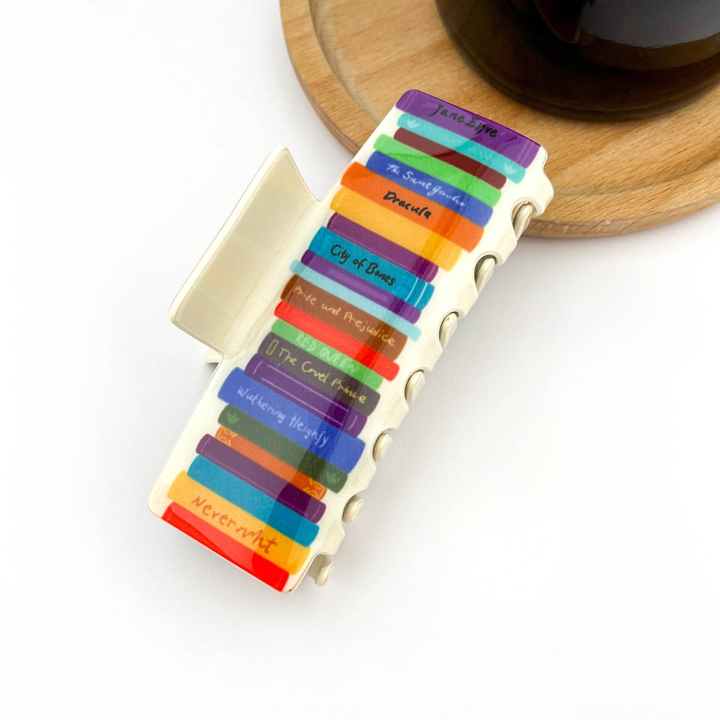 Colorful Book Hair Claw Clip, Library Souvenirs
