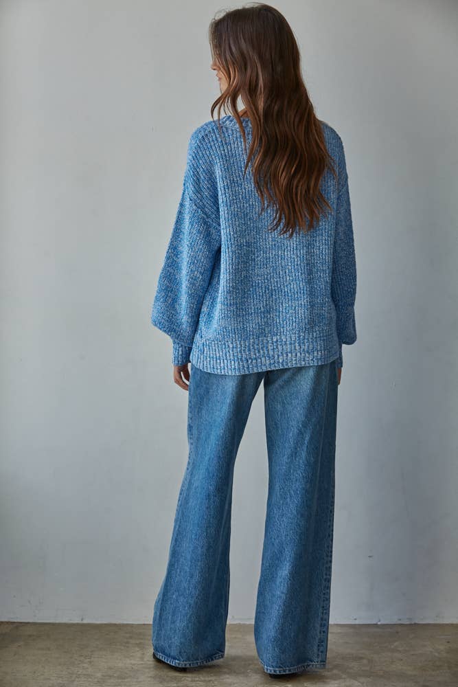 Butter Yellow 100% Cotton Ribbed Sweater