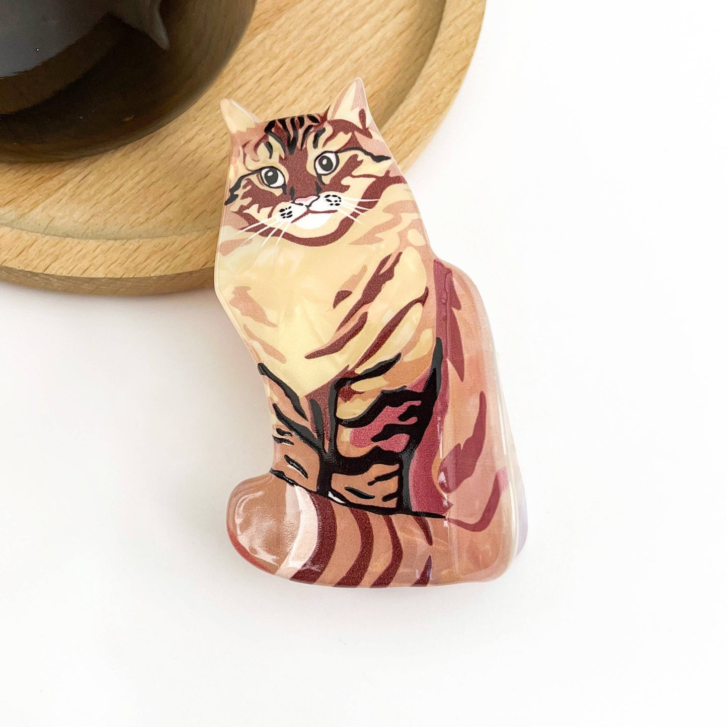Cute Cat Acetate Hair Claw Clip, Animal Hair Clips