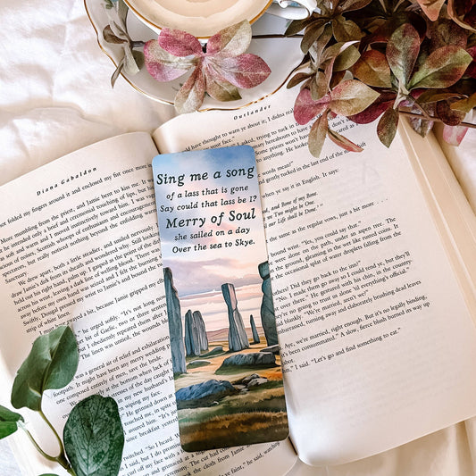 Skye Boat Song Outlander Inspired Bookmark